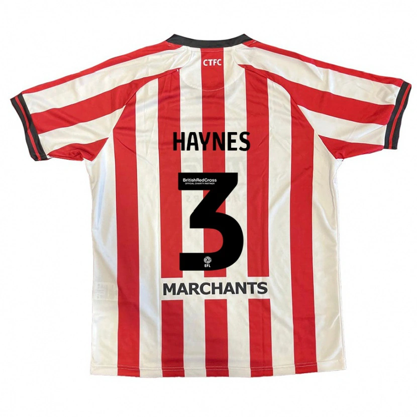 Danxen Män Ryan Haynes #3 Röd Vit Hemmatröja Matchtröjor 2024/25 Tröjor T-Tröja