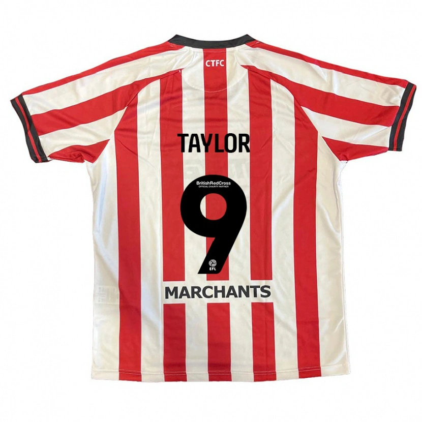 Danxen Män Matty Taylor #9 Röd Vit Hemmatröja Matchtröjor 2024/25 Tröjor T-Tröja