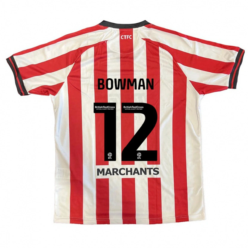 Danxen Män Ryan Bowman #12 Röd Vit Hemmatröja Matchtröjor 2024/25 Tröjor T-Tröja