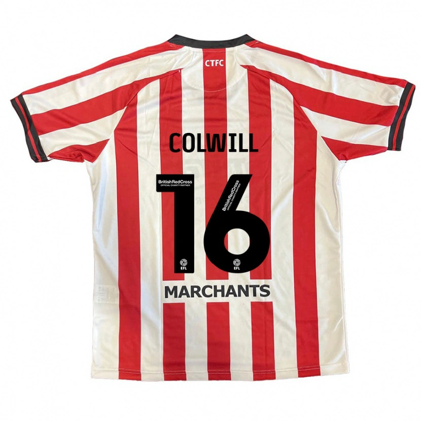 Danxen Män Joel Colwill #16 Röd Vit Hemmatröja Matchtröjor 2024/25 Tröjor T-Tröja