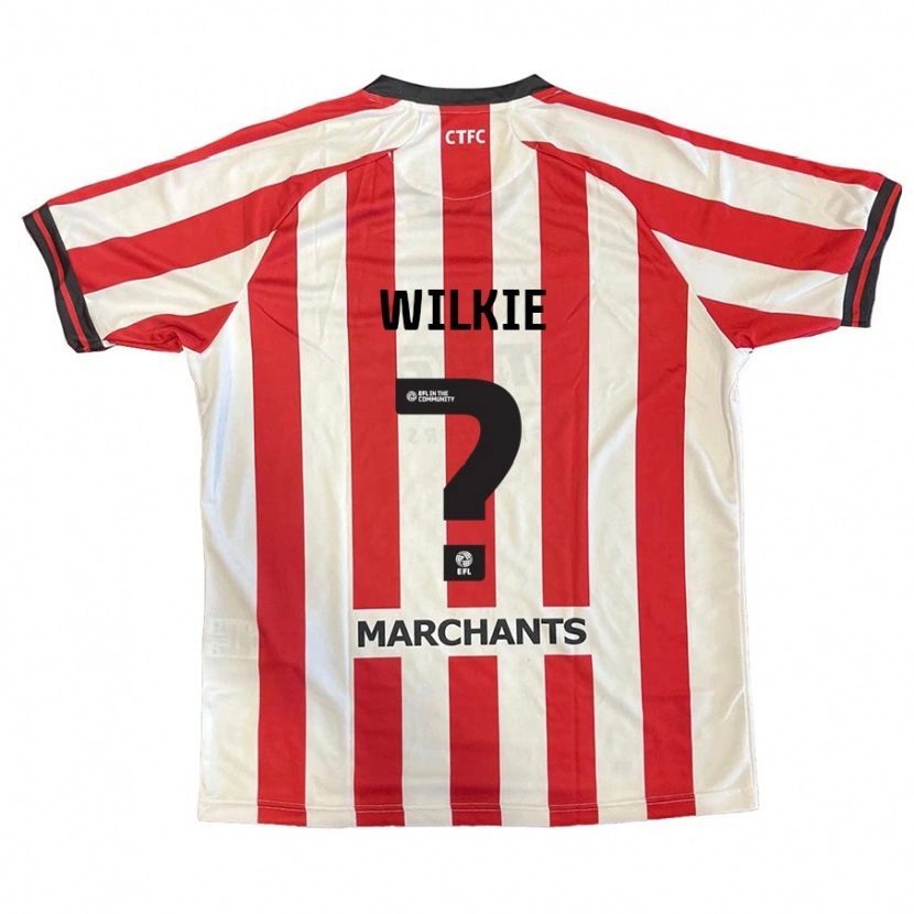 Danxen Män Alex Wilkie #0 Röd Vit Hemmatröja Matchtröjor 2024/25 Tröjor T-Tröja