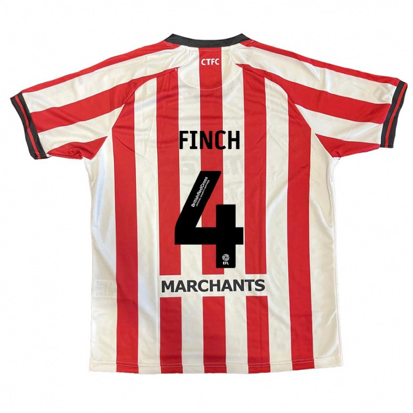 Danxen Män Holly Finch #4 Röd Vit Hemmatröja Matchtröjor 2024/25 Tröjor T-Tröja