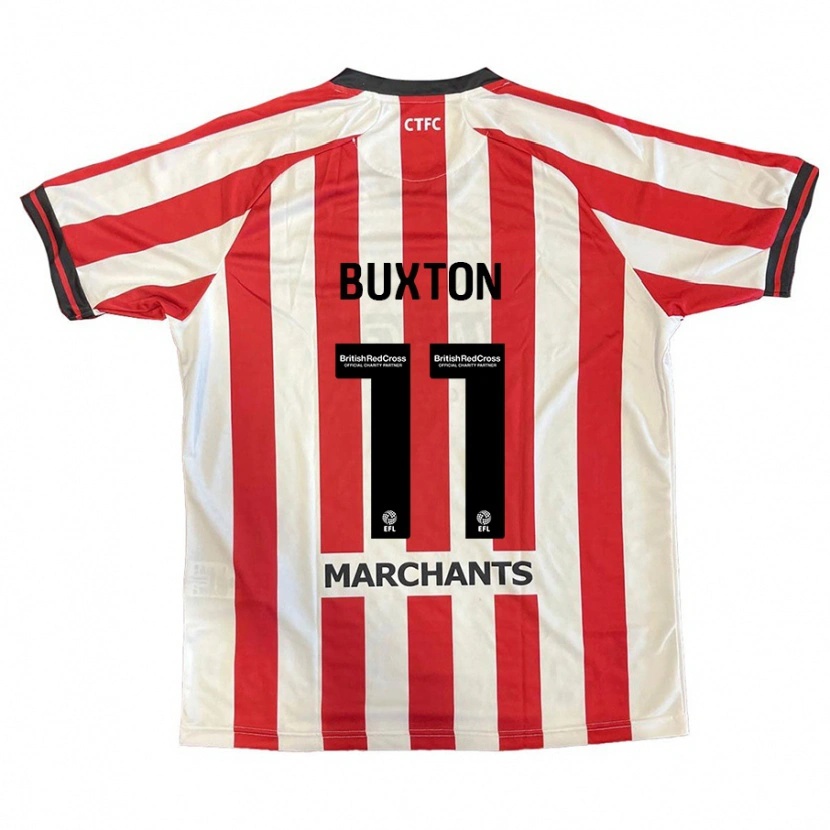 Danxen Män Charlotte Buxton #11 Röd Vit Hemmatröja Matchtröjor 2024/25 Tröjor T-Tröja