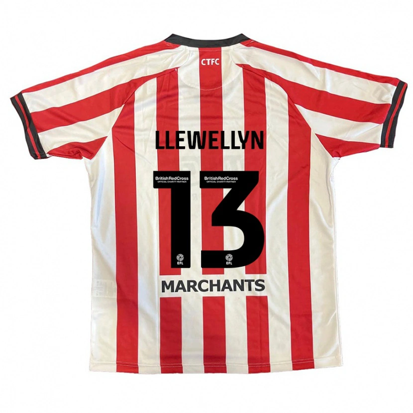 Danxen Män Ffion Llewellyn #13 Röd Vit Hemmatröja Matchtröjor 2024/25 Tröjor T-Tröja