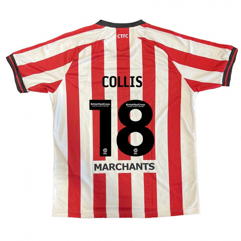 Danxen Män Maisy Collis #18 Röd Vit Hemmatröja Matchtröjor 2024/25 Tröjor T-Tröja