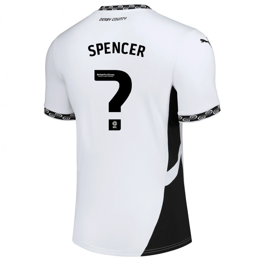 Danxen Män Morten Spencer #0 Vit Svart Hemmatröja Matchtröjor 2024/25 Tröjor T-Tröja