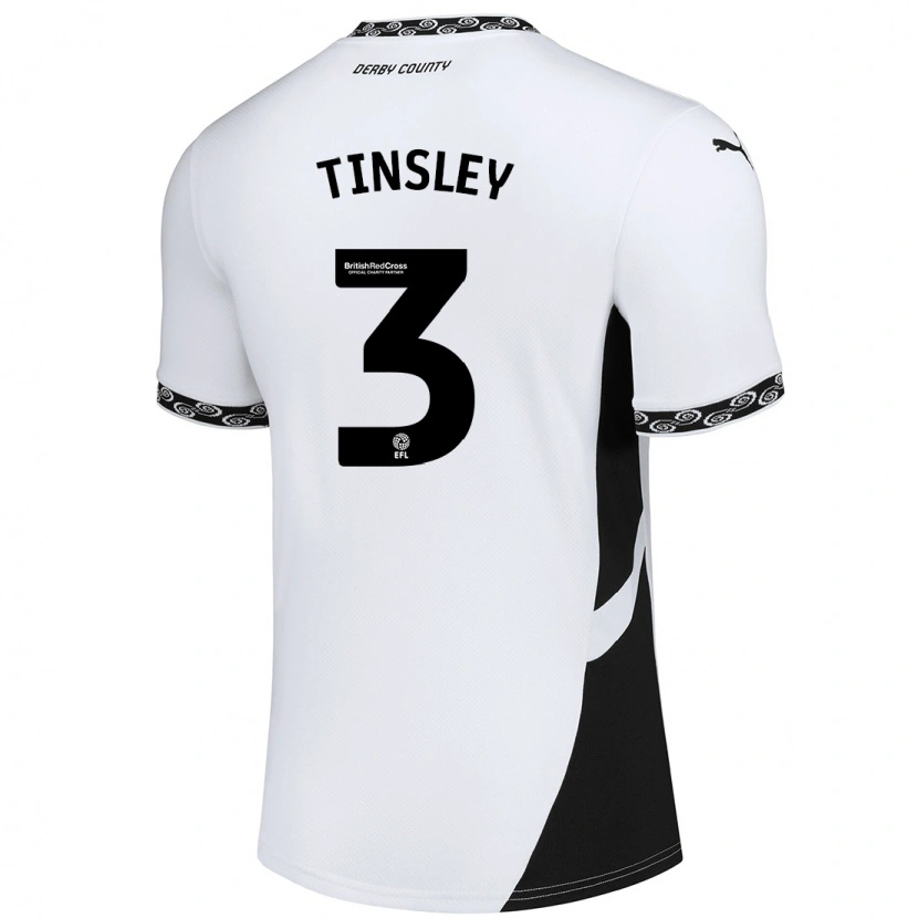 Danxen Män Megan Tinsley #3 Vit Svart Hemmatröja Matchtröjor 2024/25 Tröjor T-Tröja