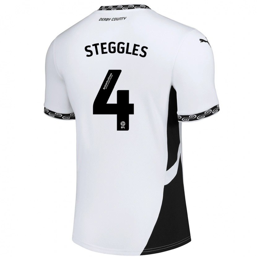 Danxen Män Charlotte Steggles #4 Vit Svart Hemmatröja Matchtröjor 2024/25 Tröjor T-Tröja