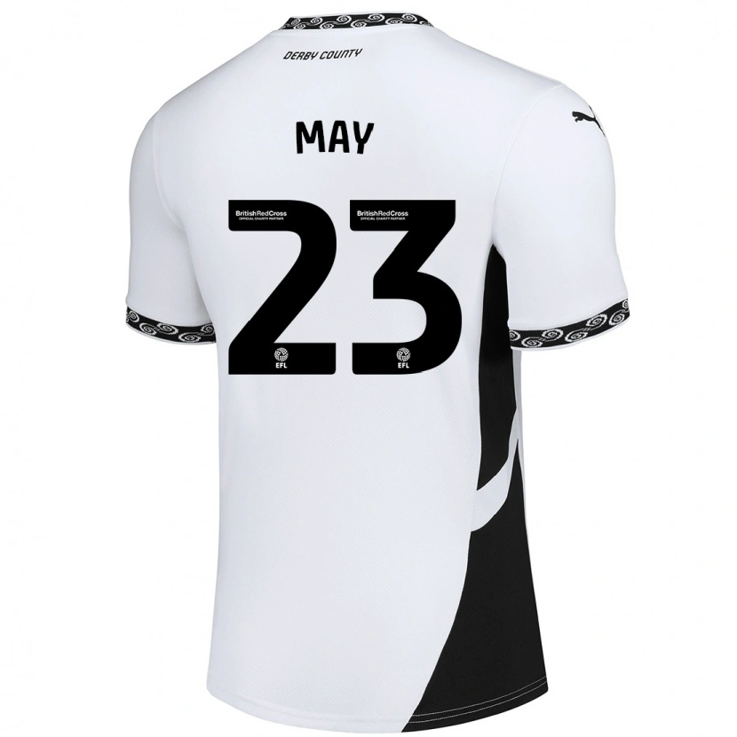 Danxen Män Rebecca May #23 Vit Svart Hemmatröja Matchtröjor 2024/25 Tröjor T-Tröja