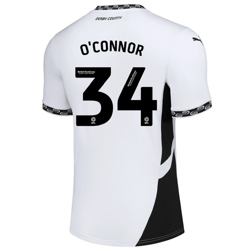 Danxen Män Dolcie O'connor #34 Vit Svart Hemmatröja Matchtröjor 2024/25 Tröjor T-Tröja