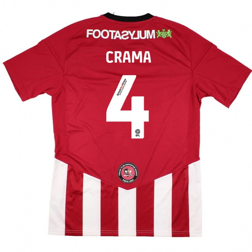Danxen Män Tristan Crama #4 Röd Vit Hemmatröja Matchtröjor 2024/25 Tröjor T-Tröja