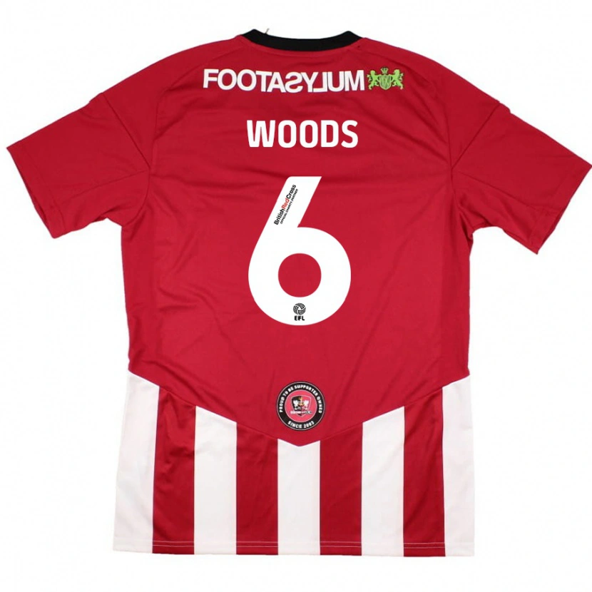 Danxen Män Ryan Woods #6 Röd Vit Hemmatröja Matchtröjor 2024/25 Tröjor T-Tröja