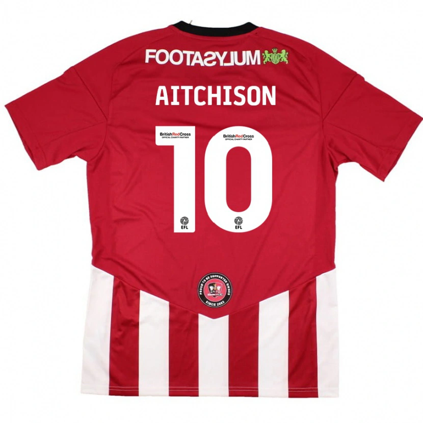Danxen Män Jack Aitchison #10 Röd Vit Hemmatröja Matchtröjor 2024/25 Tröjor T-Tröja