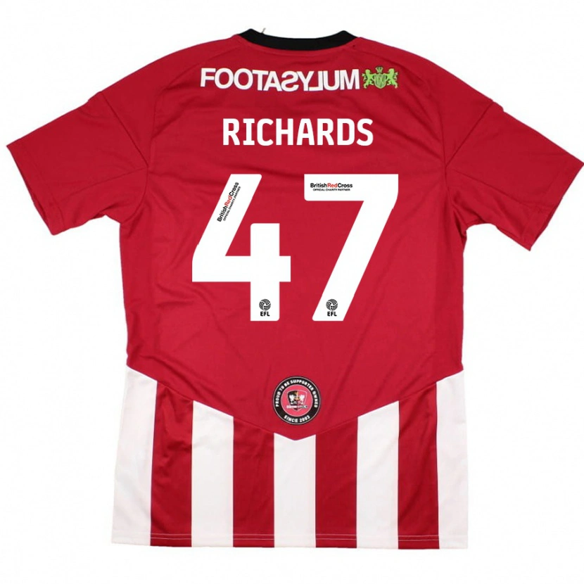 Danxen Män Jake Richards #47 Röd Vit Hemmatröja Matchtröjor 2024/25 Tröjor T-Tröja