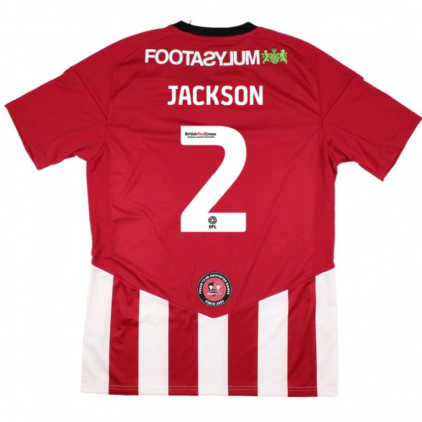 Danxen Män Bow Jackson #2 Röd Vit Hemmatröja Matchtröjor 2024/25 Tröjor T-Tröja