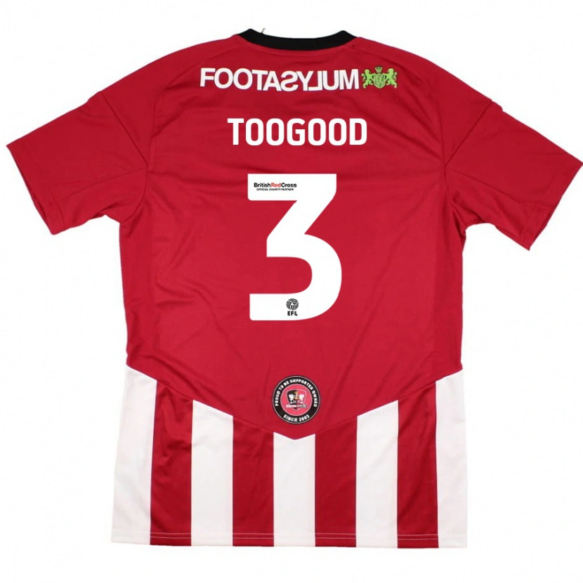 Danxen Män Emily Toogood #3 Röd Vit Hemmatröja Matchtröjor 2024/25 Tröjor T-Tröja