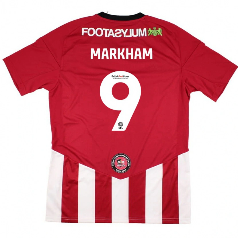 Danxen Män Jenna Markham #9 Röd Vit Hemmatröja Matchtröjor 2024/25 Tröjor T-Tröja