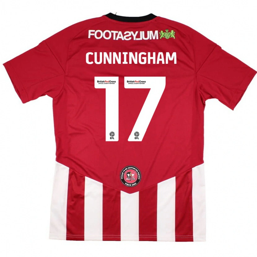 Danxen Män Zoe Cunningham #17 Röd Vit Hemmatröja Matchtröjor 2024/25 Tröjor T-Tröja