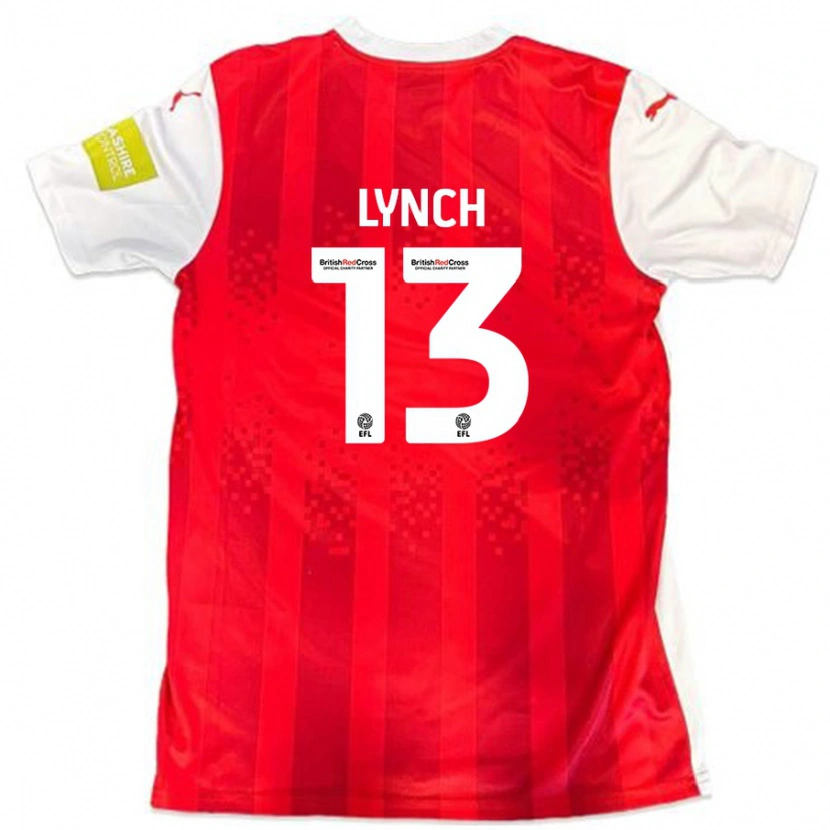 Danxen Män Jay Lynch #13 Röd Vit Hemmatröja Matchtröjor 2024/25 Tröjor T-Tröja