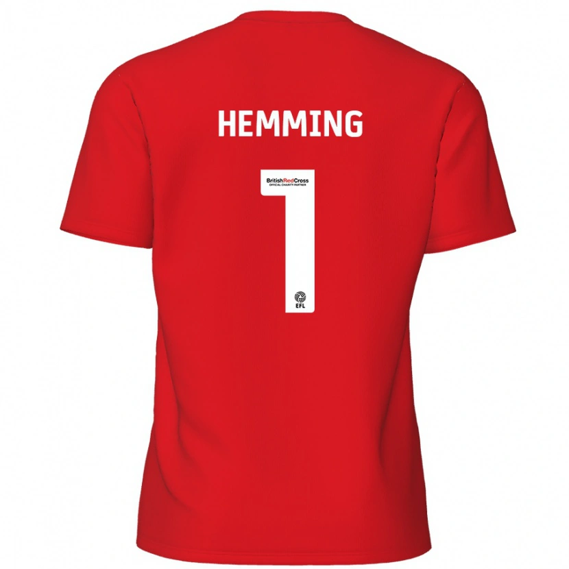 Danxen Män Zach Hemming #1 Röd Hemmatröja Matchtröjor 2024/25 Tröjor T-Tröja