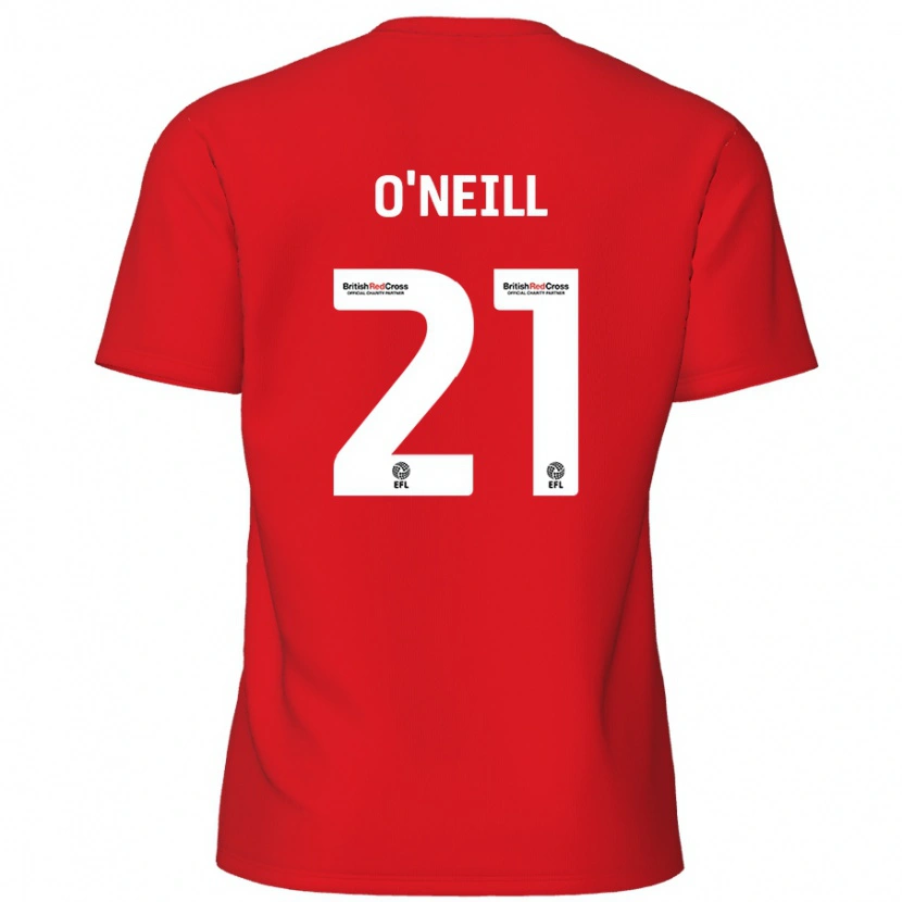 Danxen Män Ollie O'neill #21 Röd Hemmatröja Matchtröjor 2024/25 Tröjor T-Tröja