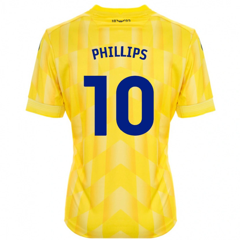 Danxen Män Matt Phillips #10 Gul Hemmatröja Matchtröjor 2024/25 Tröjor T-Tröja