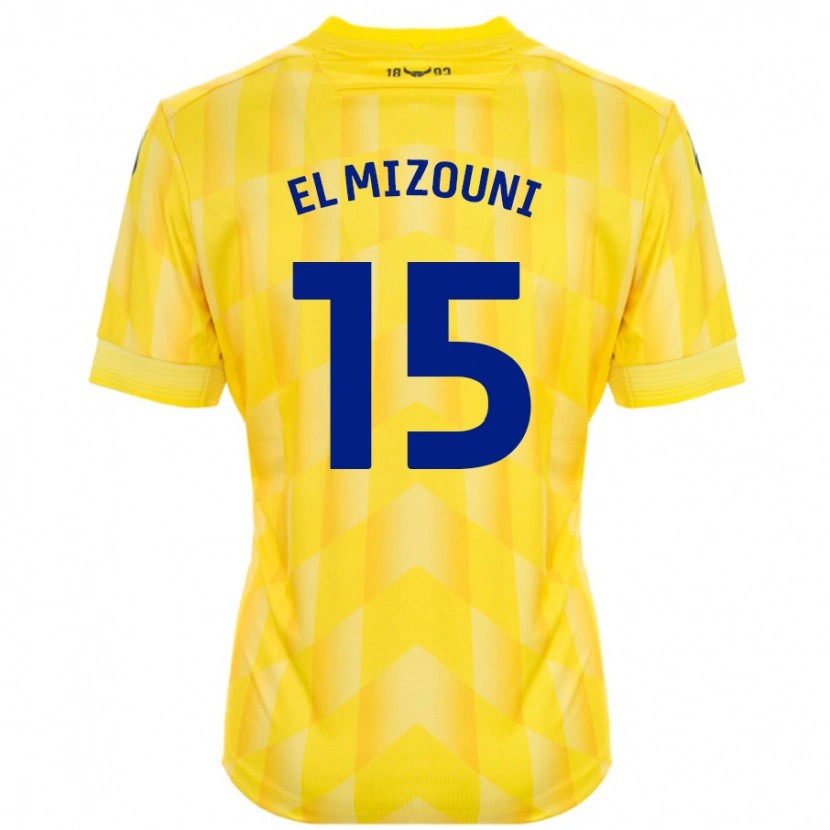 Danxen Män Idris El Mizouni #15 Gul Hemmatröja Matchtröjor 2024/25 Tröjor T-Tröja