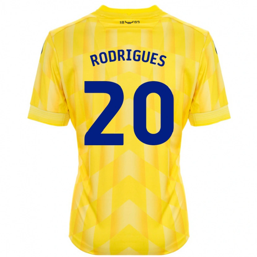 Danxen Män Rúben Rodrigues #20 Gul Hemmatröja Matchtröjor 2024/25 Tröjor T-Tröja