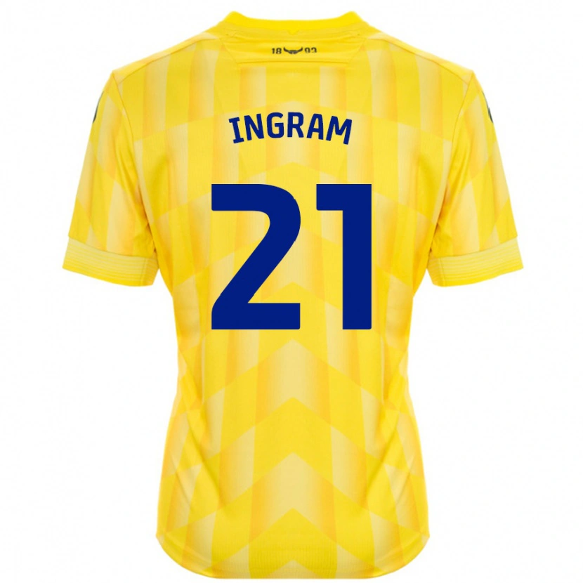 Danxen Män Matt Ingram #21 Gul Hemmatröja Matchtröjor 2024/25 Tröjor T-Tröja