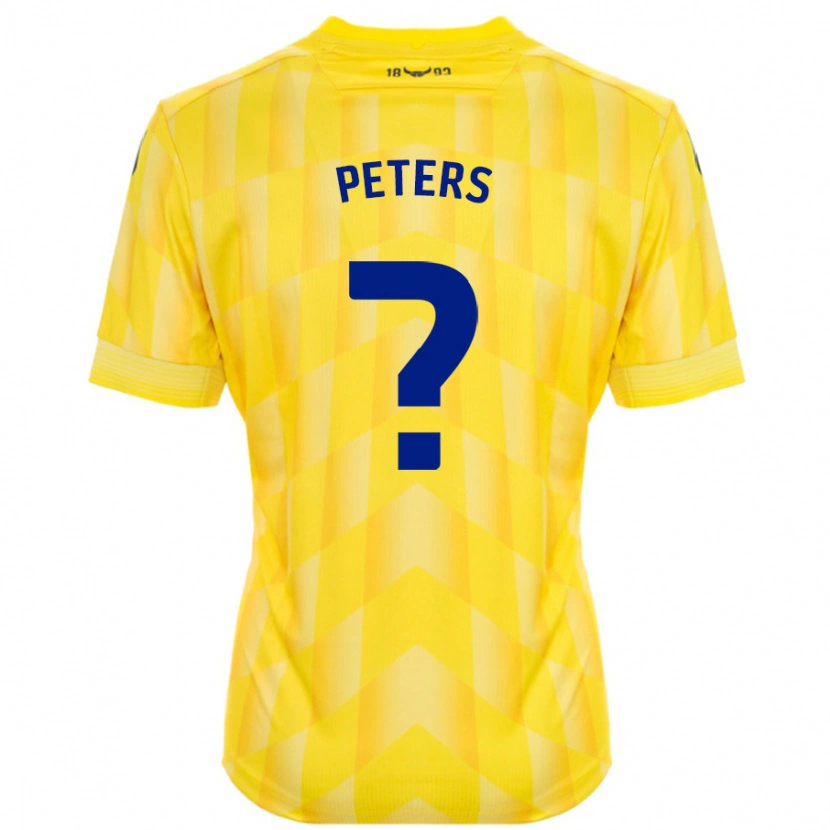 Danxen Män Molly Peters #0 Gul Hemmatröja Matchtröjor 2024/25 Tröjor T-Tröja