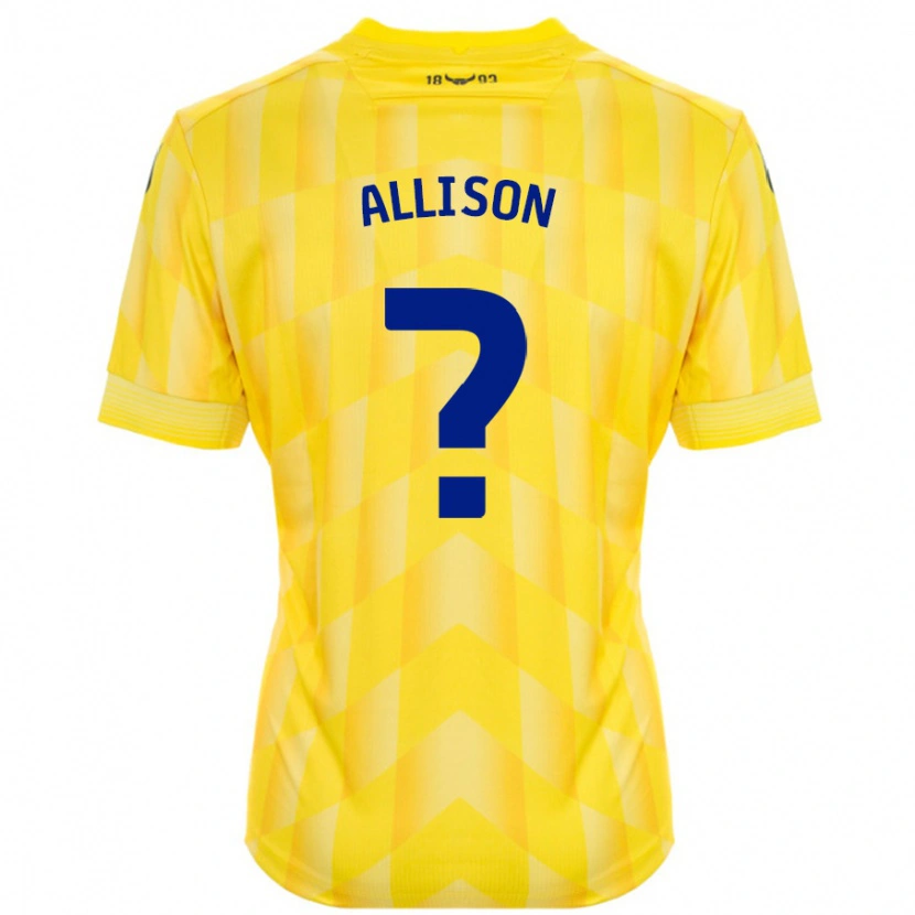 Danxen Män Lauren Allison #0 Gul Hemmatröja Matchtröjor 2024/25 Tröjor T-Tröja