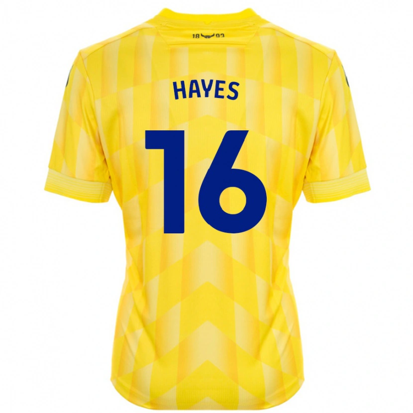 Danxen Män Georgia Hayes #16 Gul Hemmatröja Matchtröjor 2024/25 Tröjor T-Tröja
