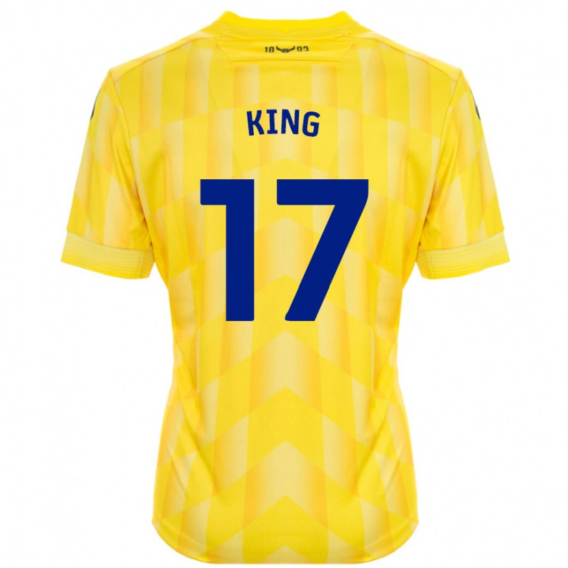 Danxen Män Sarah King #17 Gul Hemmatröja Matchtröjor 2024/25 Tröjor T-Tröja