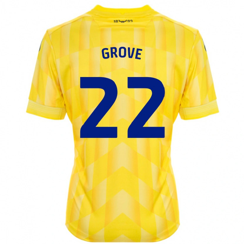 Danxen Män Jade Grove #22 Gul Hemmatröja Matchtröjor 2024/25 Tröjor T-Tröja