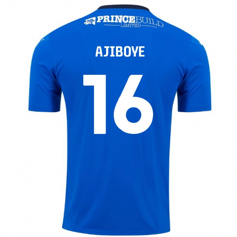 Danxen Män David Ajiboye #16 Blå Vit Hemmatröja Matchtröjor 2024/25 Tröjor T-Tröja