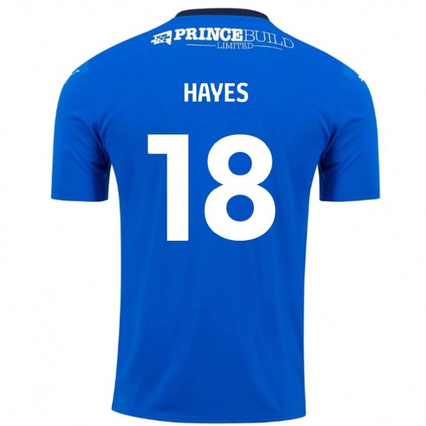 Danxen Män Cian Hayes #18 Blå Vit Hemmatröja Matchtröjor 2024/25 Tröjor T-Tröja