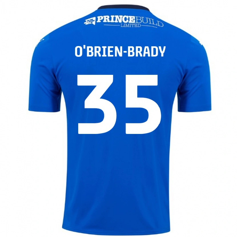Danxen Män Donay O'brien-Brady #35 Blå Vit Hemmatröja Matchtröjor 2024/25 Tröjor T-Tröja
