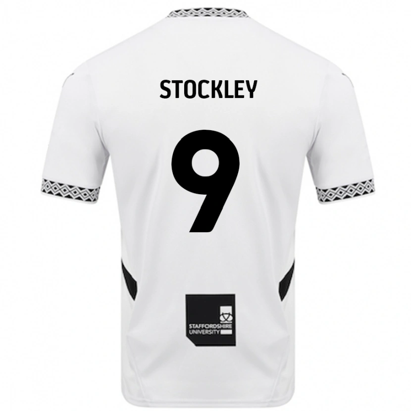 Danxen Män Jayden Stockley #9 Vit Hemmatröja Matchtröjor 2024/25 Tröjor T-Tröja