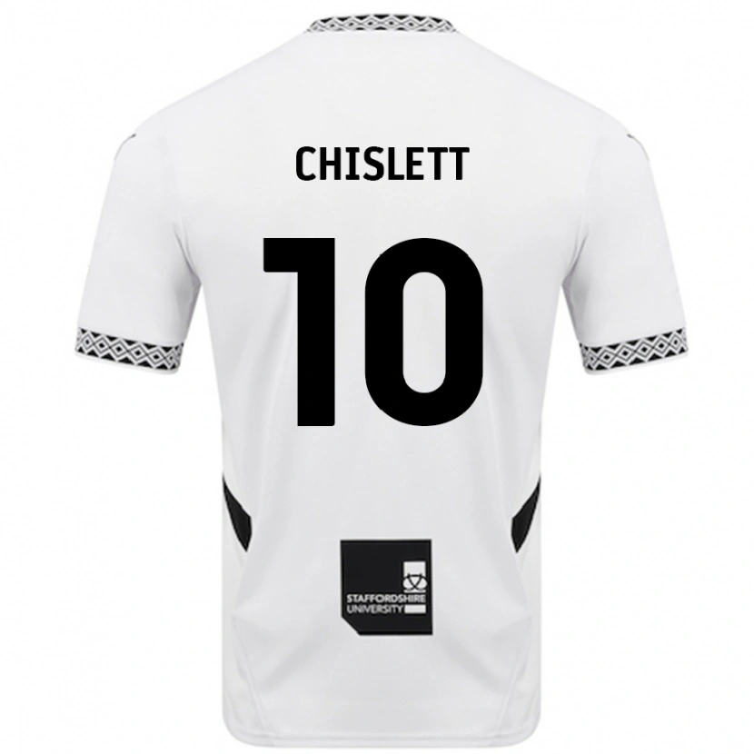 Danxen Män Ethan Chislett #10 Vit Hemmatröja Matchtröjor 2024/25 Tröjor T-Tröja