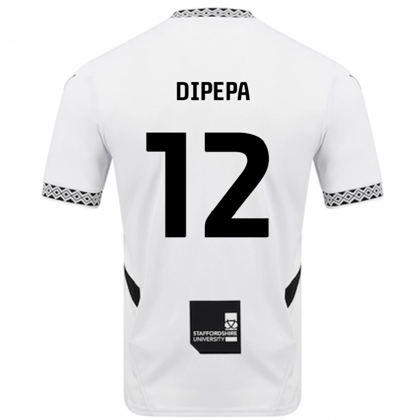 Danxen Män Baylee Dipepa #12 Vit Hemmatröja Matchtröjor 2024/25 Tröjor T-Tröja