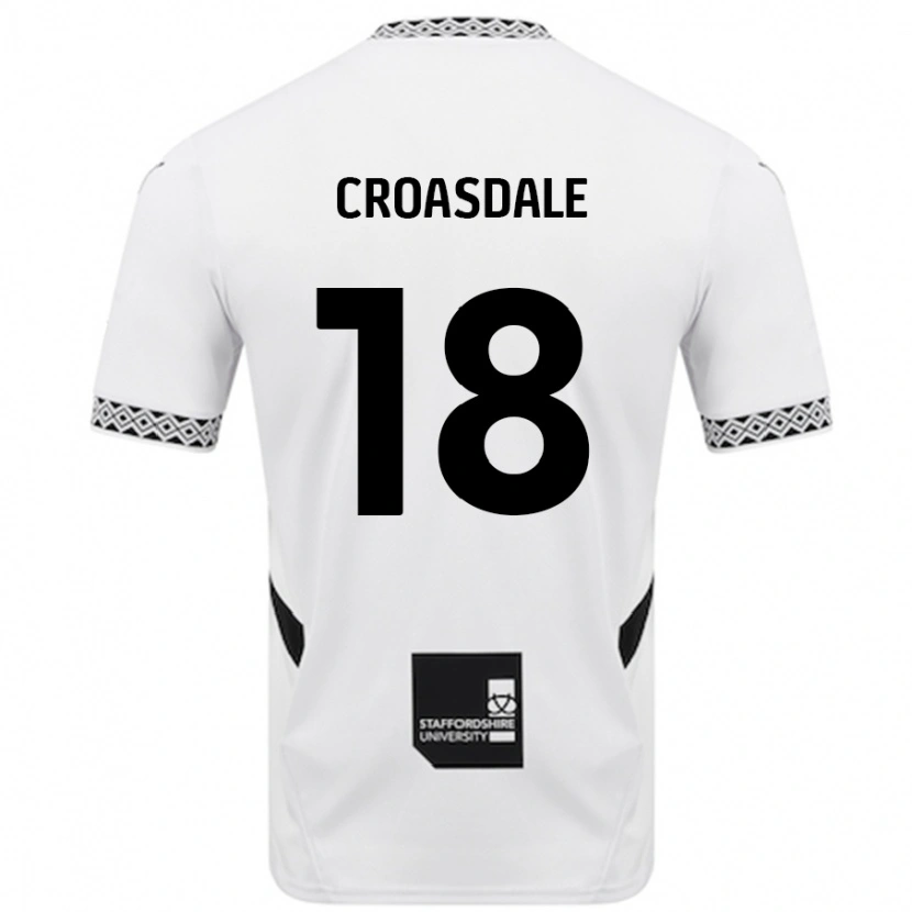 Danxen Män Ryan Croasdale #18 Vit Hemmatröja Matchtröjor 2024/25 Tröjor T-Tröja