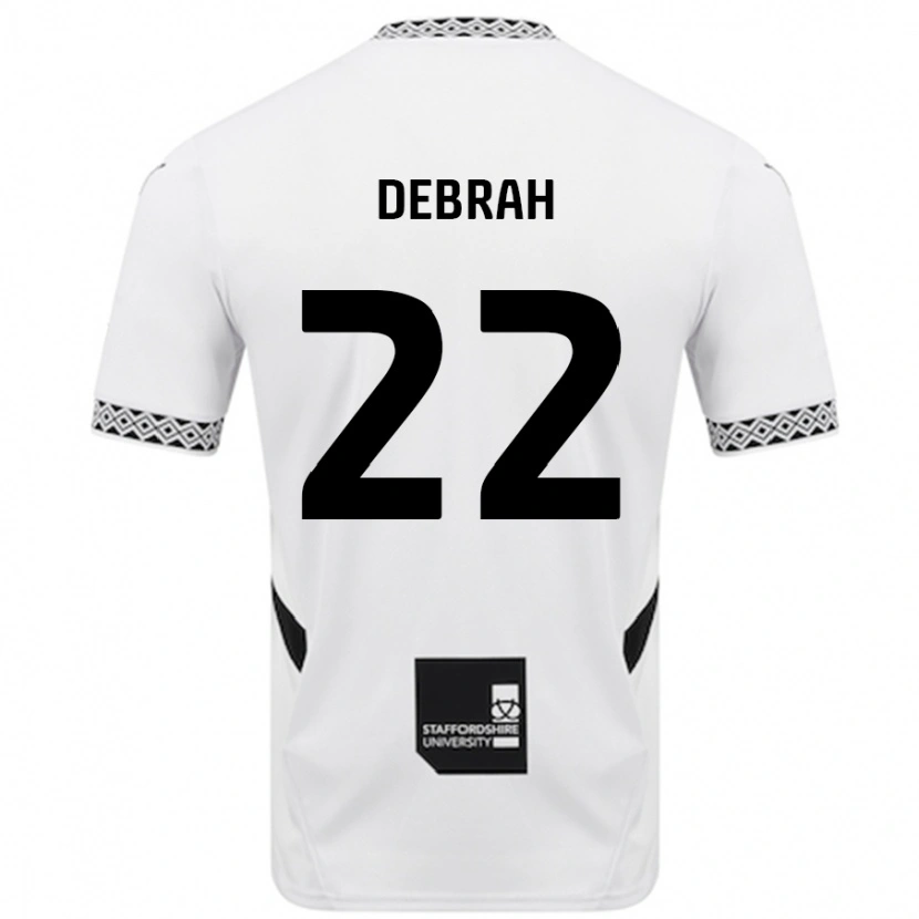 Danxen Män Jesse Debrah #22 Vit Hemmatröja Matchtröjor 2024/25 Tröjor T-Tröja