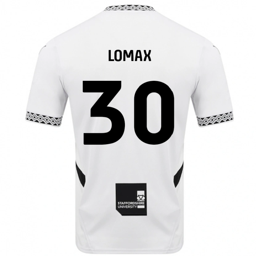 Danxen Män Ben Lomax #30 Vit Hemmatröja Matchtröjor 2024/25 Tröjor T-Tröja