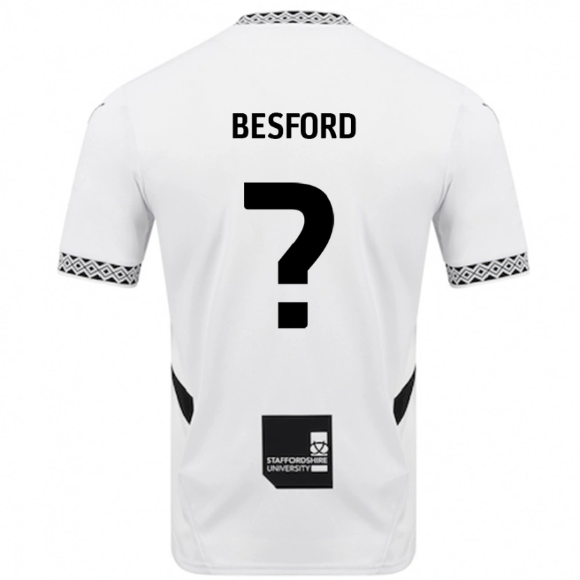 Danxen Män Callum Besford #0 Vit Hemmatröja Matchtröjor 2024/25 Tröjor T-Tröja