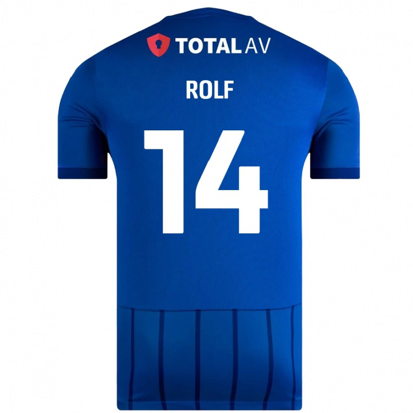 Danxen Män Annie Rolf #14 Blå Hemmatröja Matchtröjor 2024/25 Tröjor T-Tröja