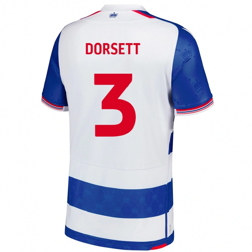 Danxen Män Jeriel Dorsett #3 Blå Vit Hemmatröja Matchtröjor 2024/25 Tröjor T-Tröja