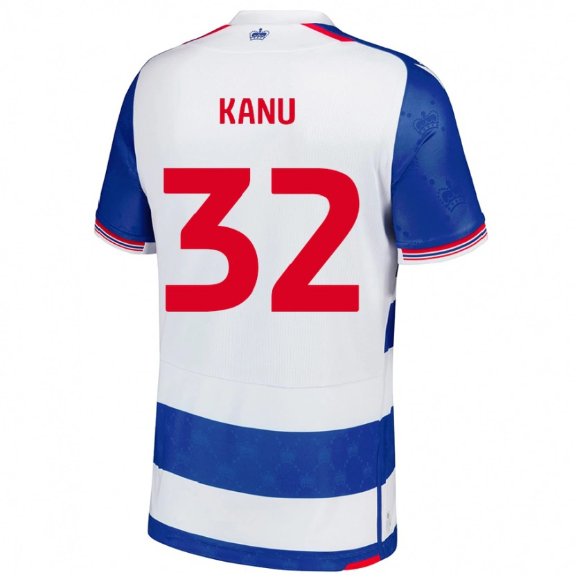 Danxen Män Abraham Kanu #32 Blå Vit Hemmatröja Matchtröjor 2024/25 Tröjor T-Tröja