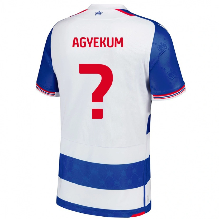 Danxen Män Henry Agyekum #0 Blå Vit Hemmatröja Matchtröjor 2024/25 Tröjor T-Tröja