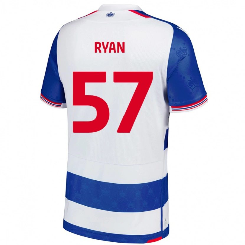 Danxen Män John Ryan #57 Blå Vit Hemmatröja Matchtröjor 2024/25 Tröjor T-Tröja