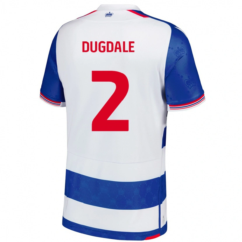 Danxen Män Rachel Dugdale #2 Blå Vit Hemmatröja Matchtröjor 2024/25 Tröjor T-Tröja